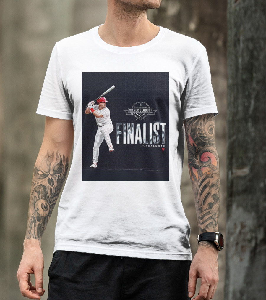 Louisville Slugger Silver Slugger Finalist J.T. Realmuto Philadelphia Phillies T-Shirt