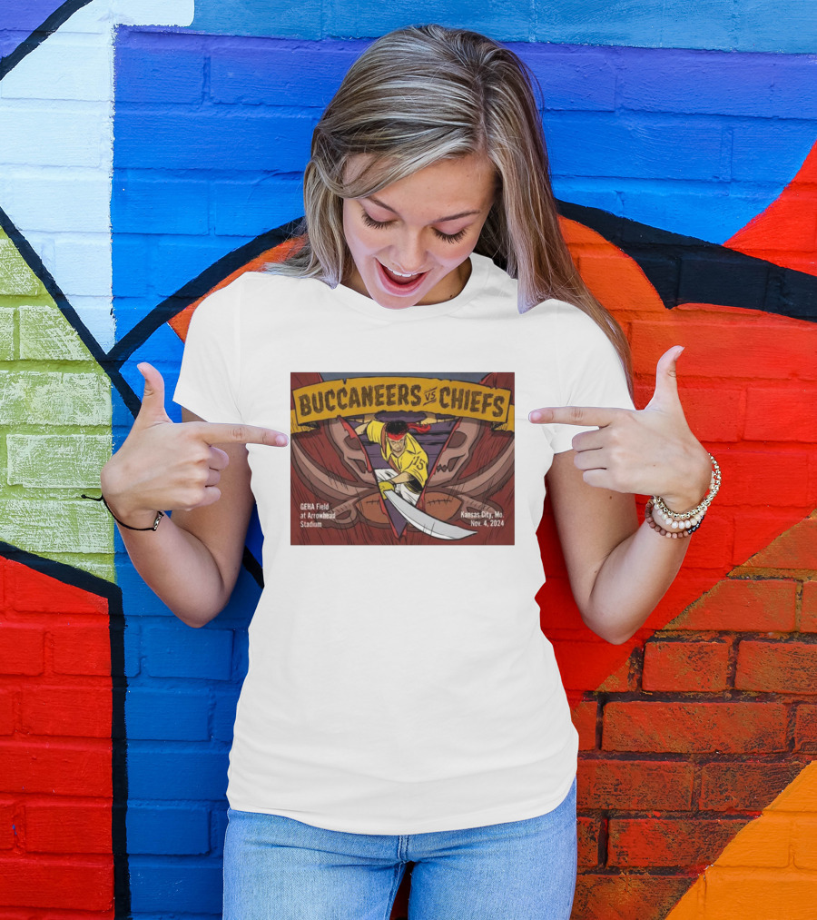 Buccaneers Vs. Chiefs GEHA Field At Arrowhead Stadium Kansas City Nov. 4, T-Shirt