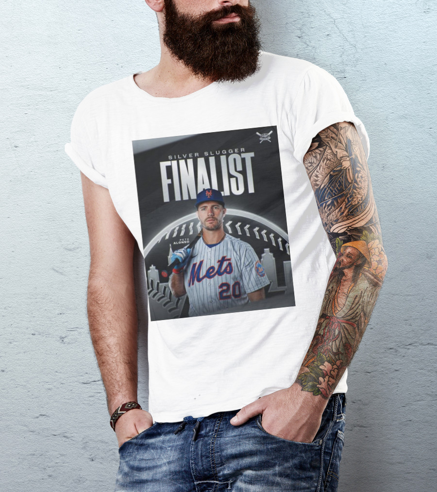 Pete Alonso Silver Slugger Finalist New York Mets MLB T-Shirt