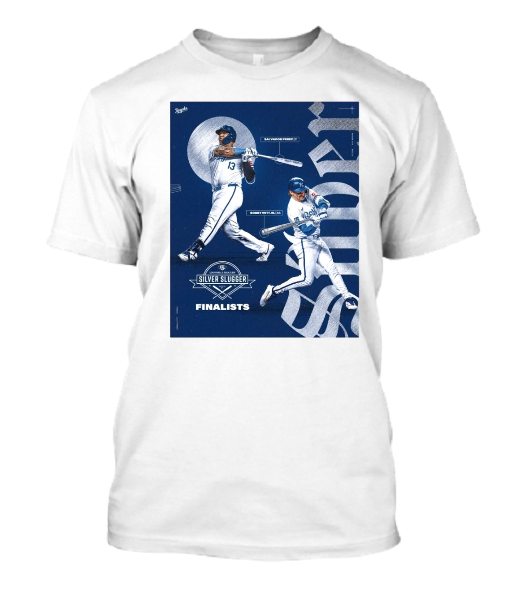 Salvador Perez Bobby Witt Jr Kansas City Royals Silver Slugger Finalists T-Shirt