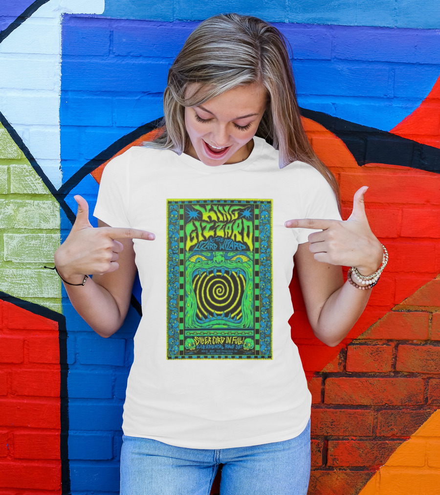King Gizzard And The Lizard Wizard Silver Cord In Full Experimental Rave Set November 6 2024 San Francisco CA T-Shirt