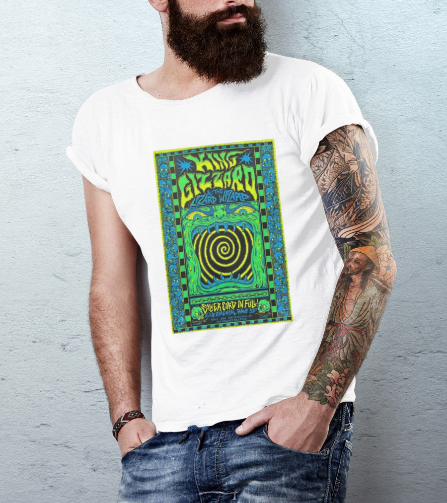 King Gizzard And The Lizard Wizard Silver Cord In Full Experimental Rave Set November 6 2024 San Francisco CA T-Shirt