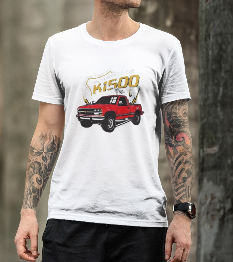 Resurrect The K1500 Fat Electrician Red Chevy Pickup Truck T-Shirt