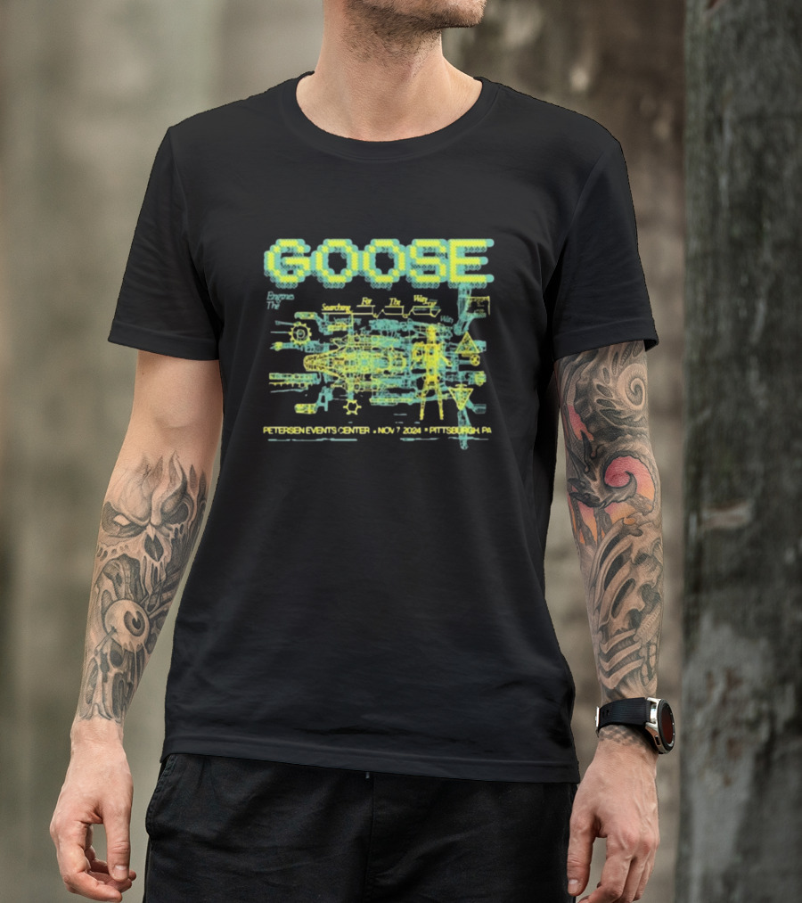 Goose Concert Poster Pittsburgh PA November 7 2024 Petersen Events Center T-Shirt