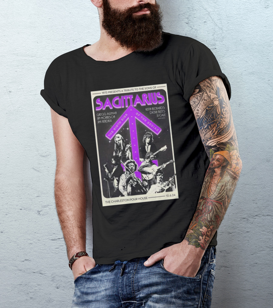 Sagittarius Tribute To The Sons Of The Ninth Sign At Charleston Pour House 12.6.24 T-Shirt