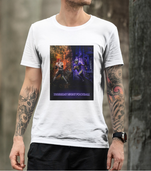 Thursday Night Football NFL Baltimore Ravens Vs Cincinnati Bengals Showdown T-Shirt