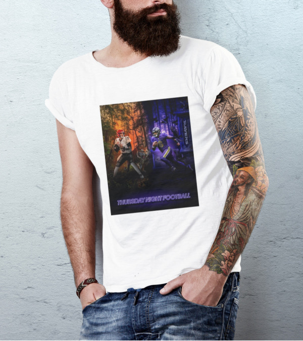 Thursday Night Football NFL Baltimore Ravens Vs Cincinnati Bengals Showdown T-Shirt
