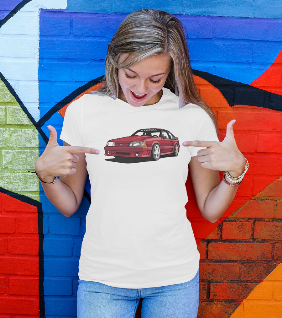 Steeda Fox Body Mustang 2024 Red T-Shirt