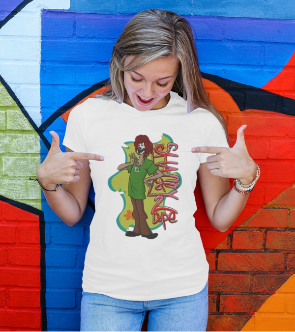 Shaggy 2 Dope Cartoon Character With Green T-Shirt