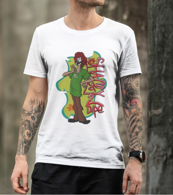 Shaggy 2 Dope Cartoon Character With Green T-Shirt