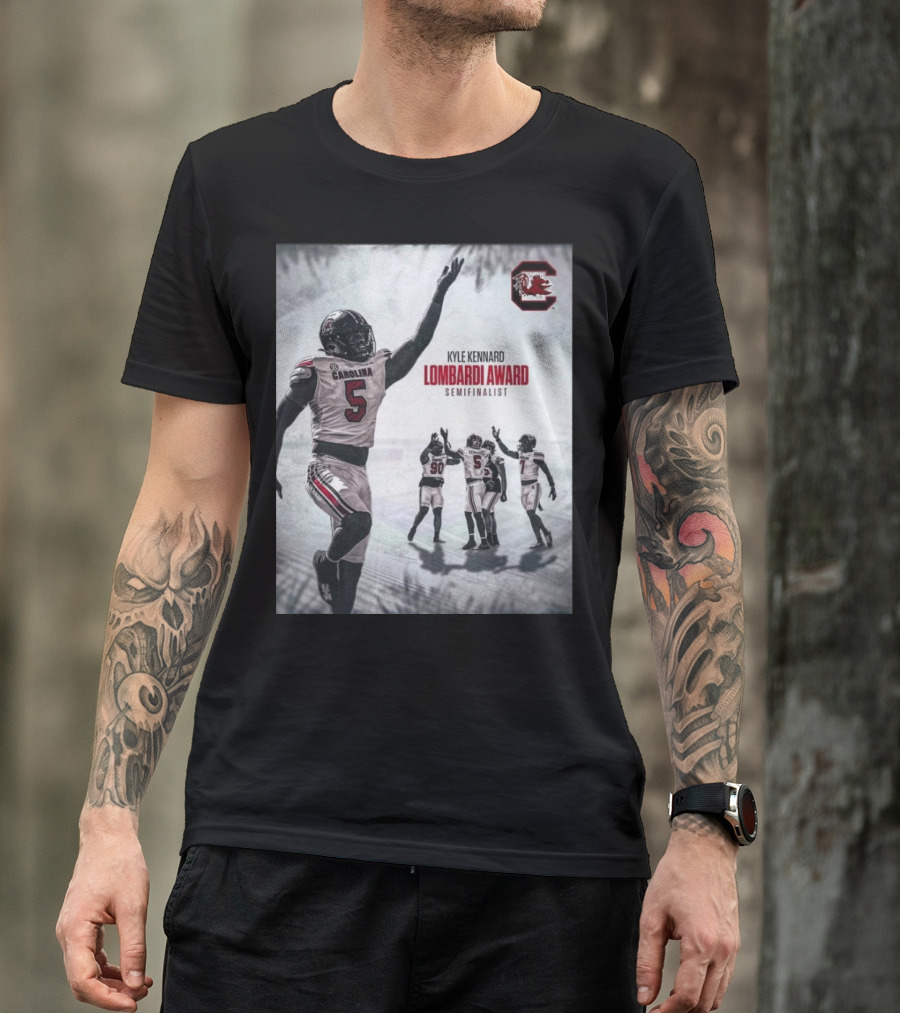 South Carolina Gamecocks Football Kyle Kennard Lombardi Award Semifinalist Achievement T-Shirt