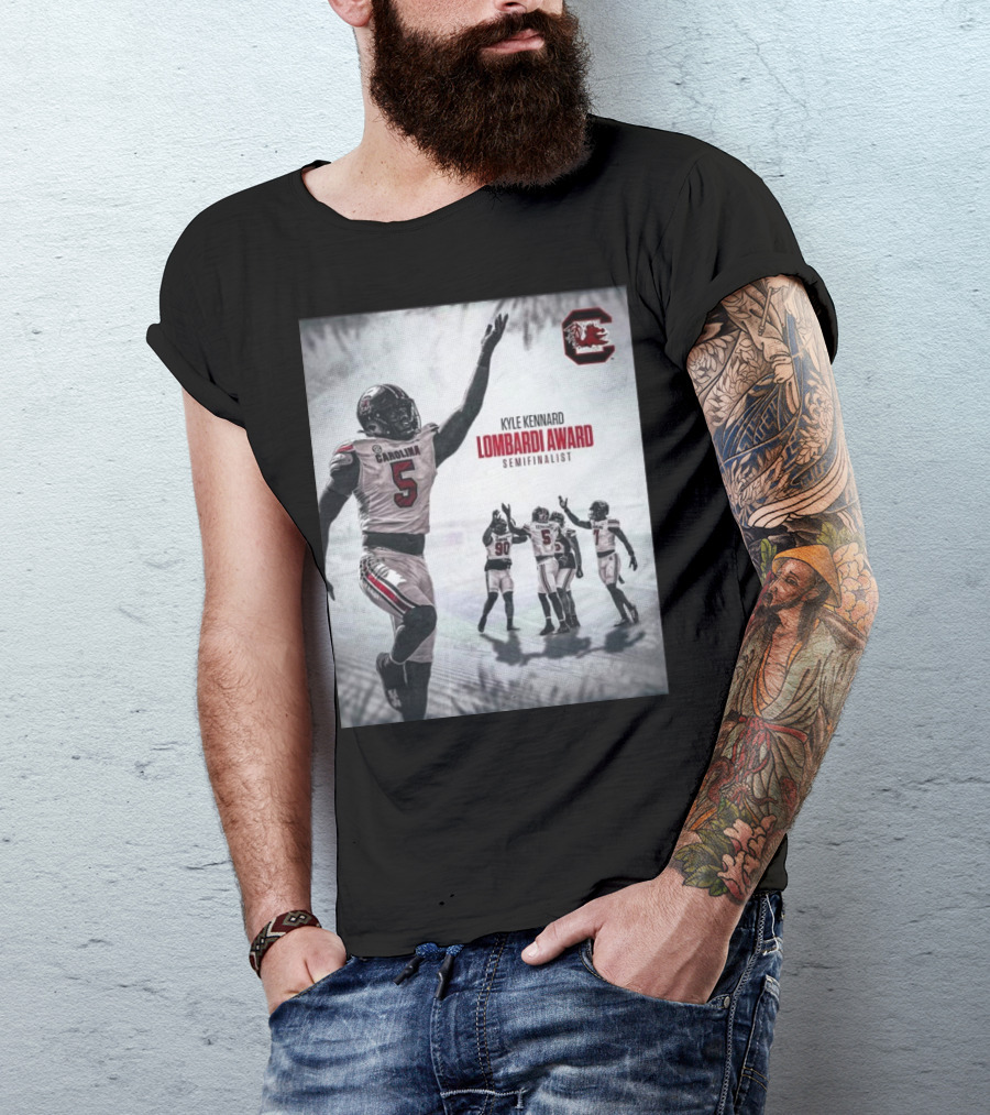 South Carolina Gamecocks Football Kyle Kennard Lombardi Award Semifinalist Achievement T-Shirt