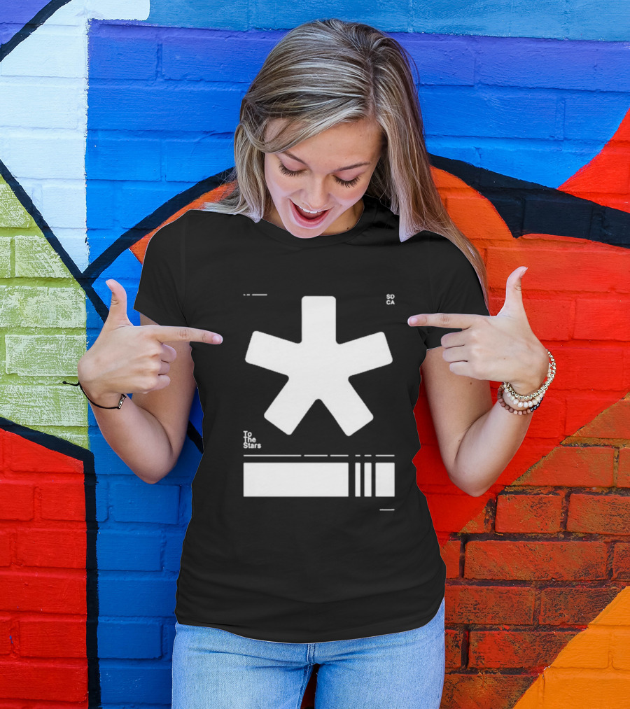 To The Stars Asterisk SOCA Barcode T-Shirt