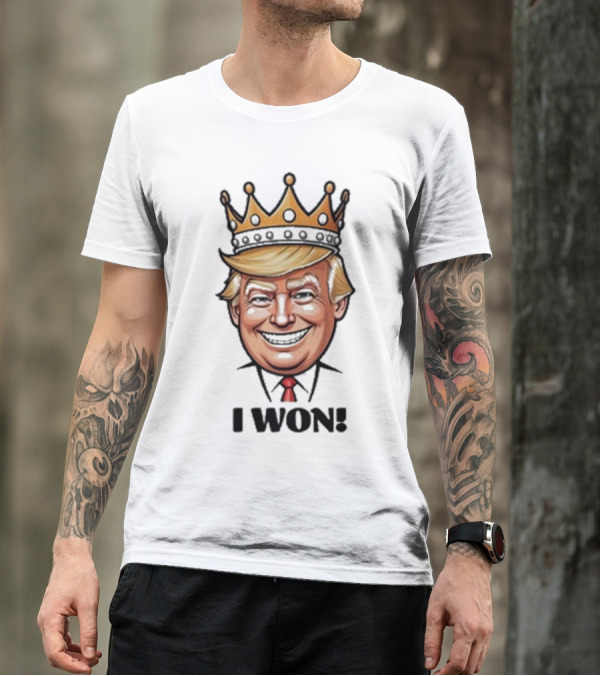 Donald Trump I Won 2024 King Caricature T-Shirt