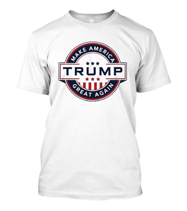 Trump Make America Great Again Red White Blue Stars Stripes T-Shirt