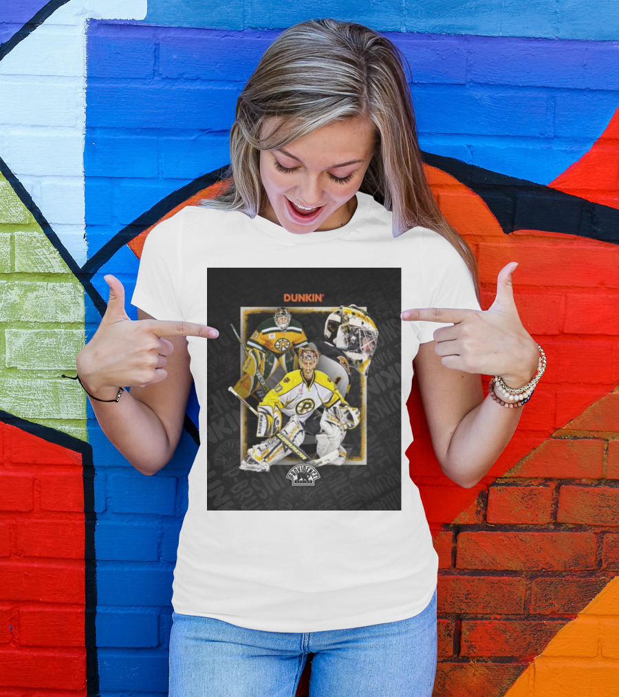 NHL Providence Bruins Dunkin Jeremy Swayman Tuukka Rask Tim Thomas T-Shirt