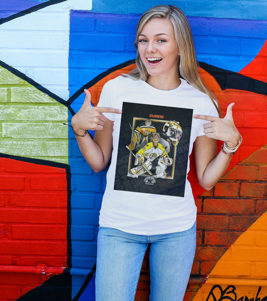 NHL Providence Bruins Dunkin Jeremy Swayman Tuukka Rask Tim Thomas T-Shirt