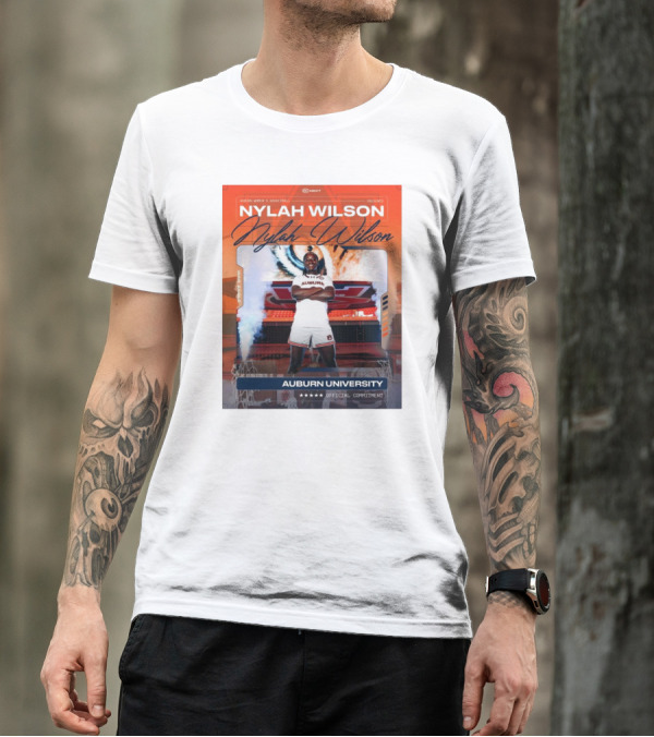 Nylah Wilson Auburn Women’s Basketball Auburn University Official Commitment T-Shirt