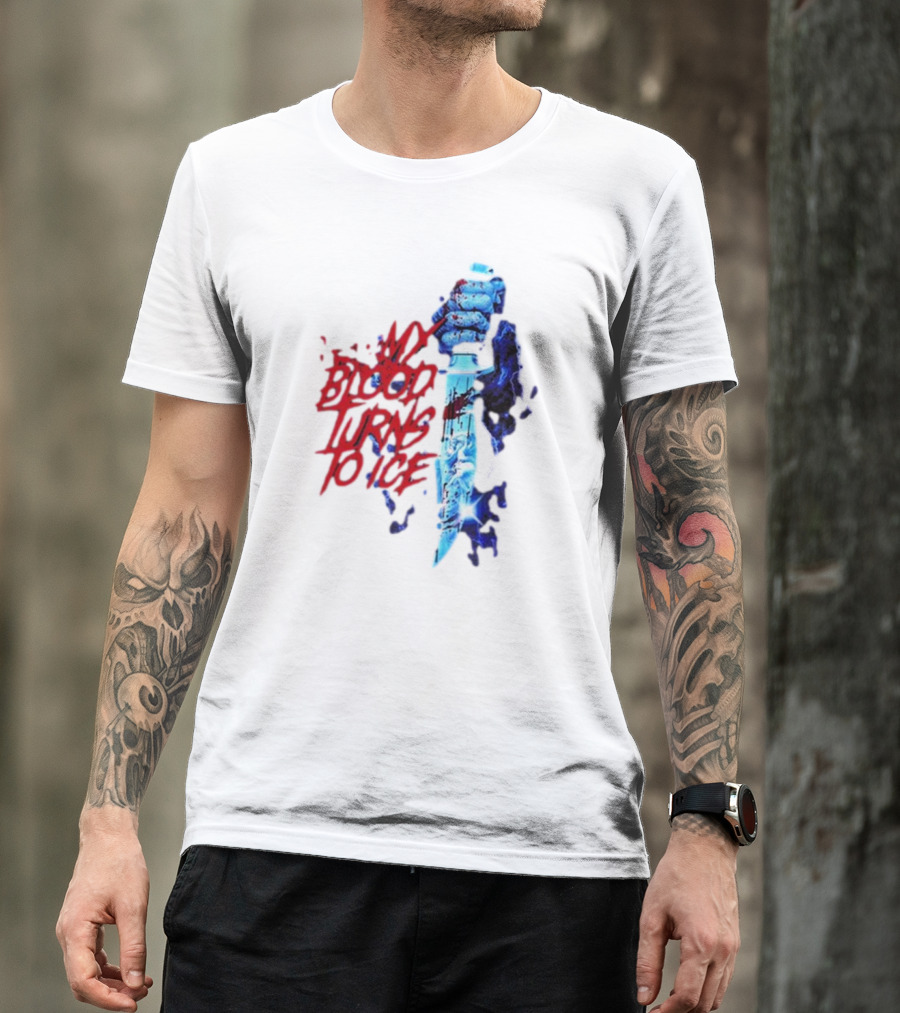 Lorna Shore 2024 My Blood Turns To Ice Slasher Knife T-Shirt