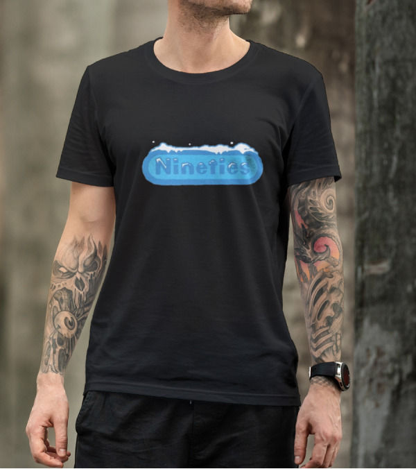 Nineties Logo Snowy Happy Christmas T-Shirt
