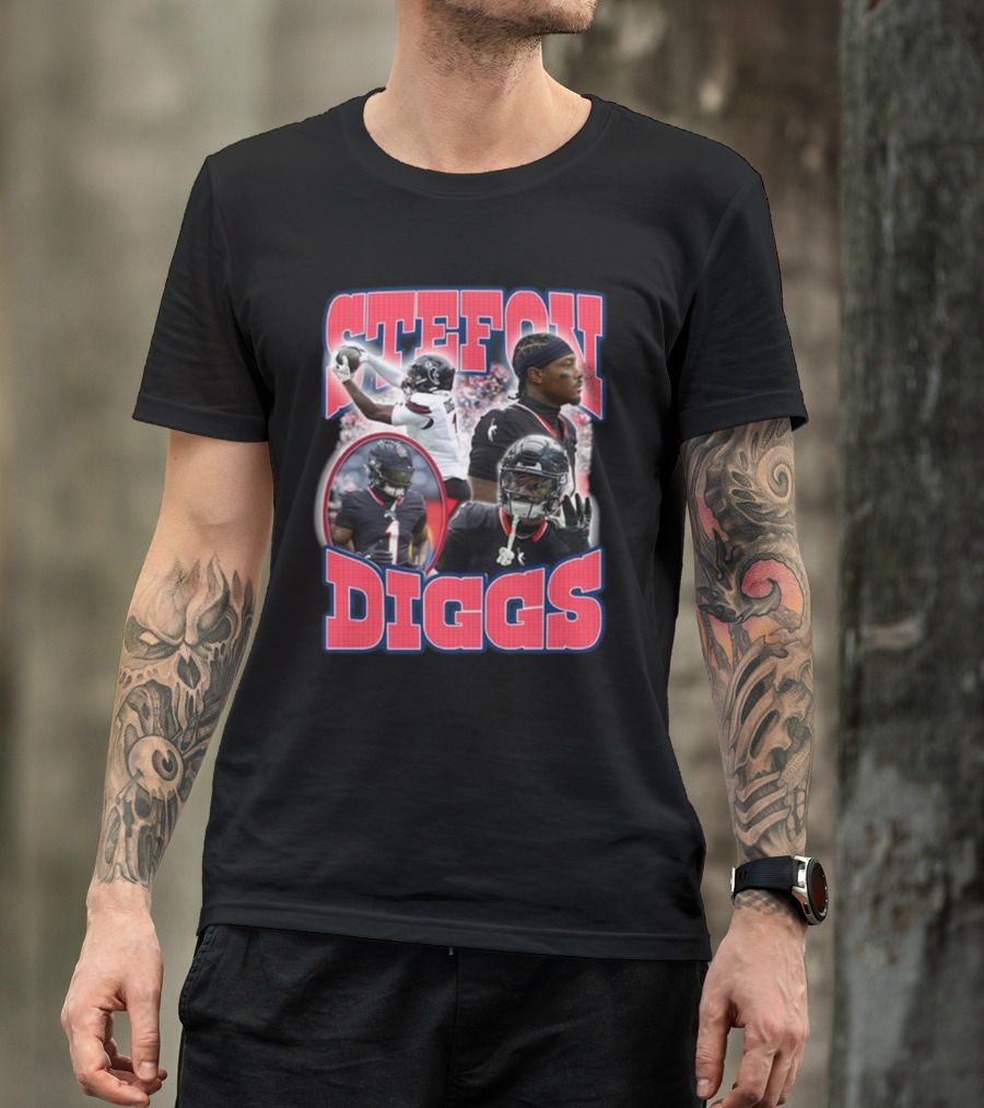 Stefon Diggs Houston Texans NFL 2024 Texans Players T-Shirt