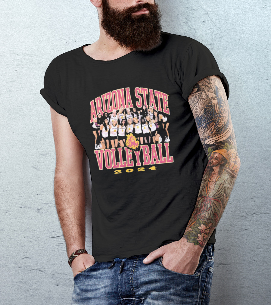 Arizona State Volleyball 2024 Team Photo T-Shirt