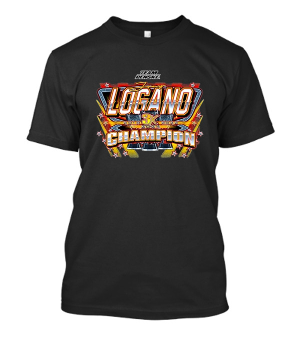 Joey Logano Team Penske 3X Champion 2018-2024 NASCAR Cup Series T-Shirt