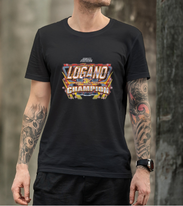 Joey Logano Team Penske 3X Champion 2018-2024 NASCAR Cup Series T-Shirt