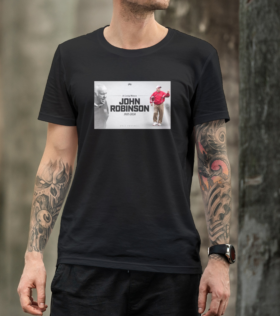 In Loving Memory John Robinson 1935-2024 UNLV Football Legendary Coach T-Shirt