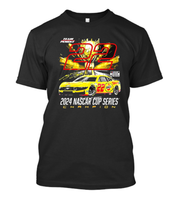 Team Penske 22 Joey Logano 2024 NASCAR Cup Series Champion T-Shirt