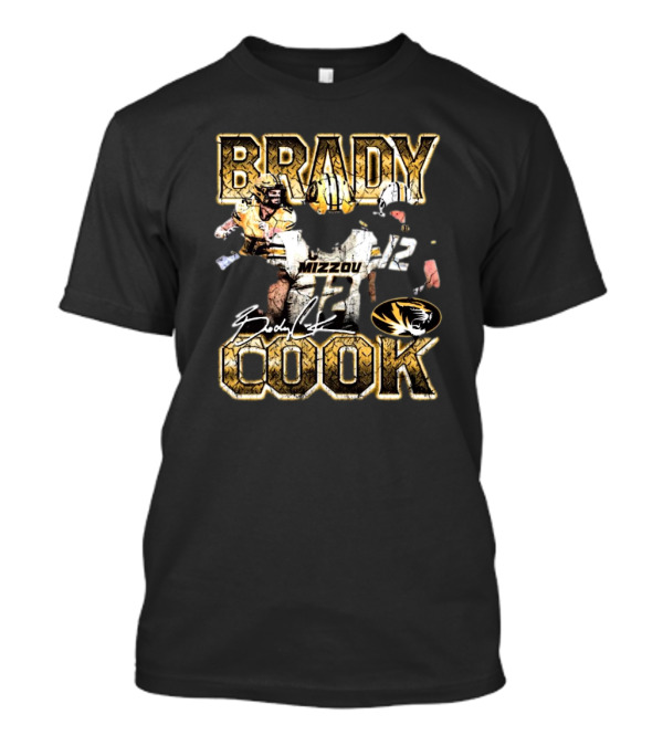 Brady Cook Mizzou Missouri Tigers 90s Signature Stadium Football Tiger T-Shirt