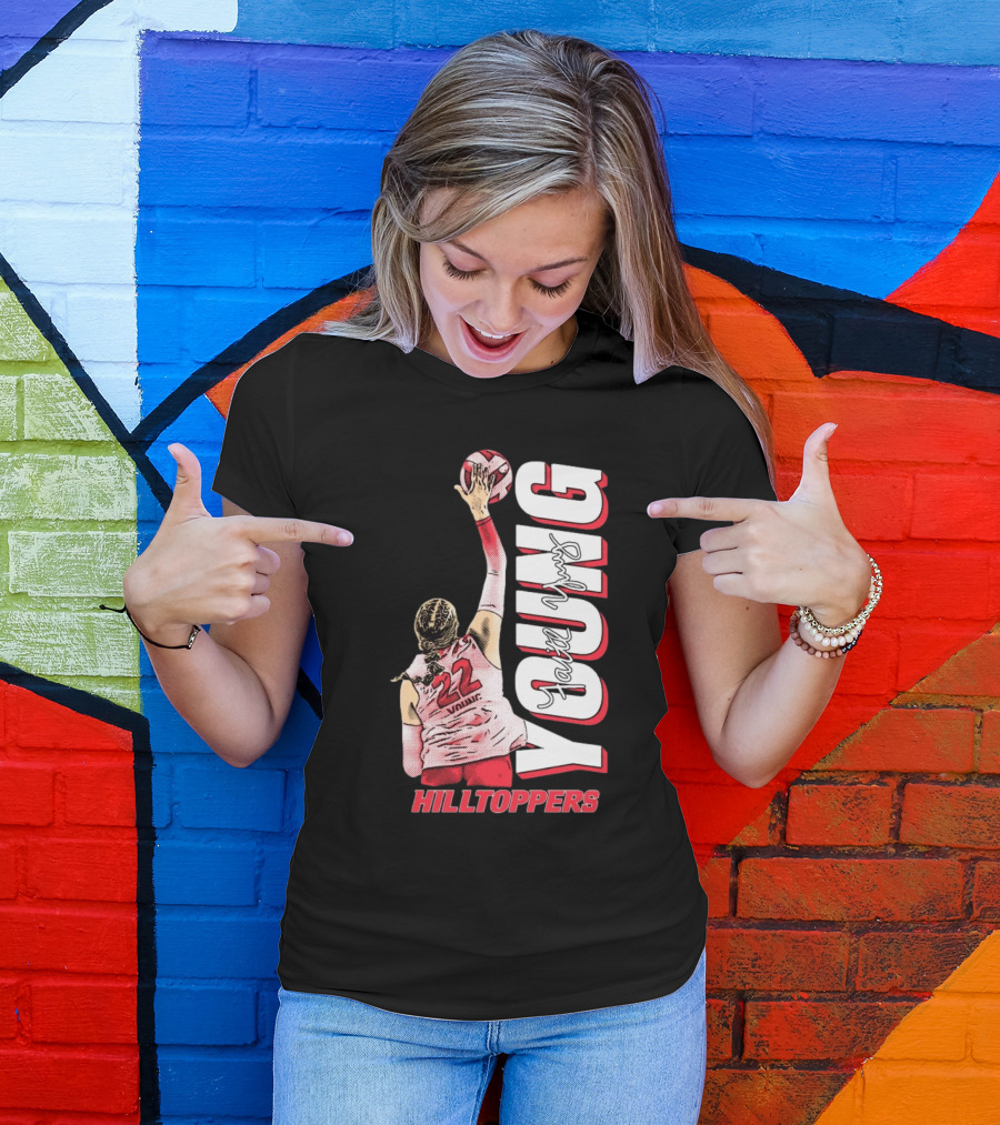 Faith Young Hilltoppers WKU Volleyball 22 Signature T-Shirt