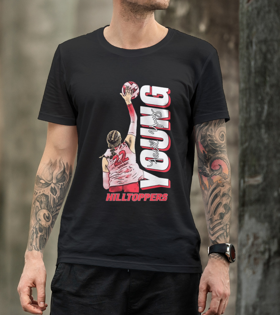 Faith Young Hilltoppers WKU Volleyball 22 Signature T-Shirt