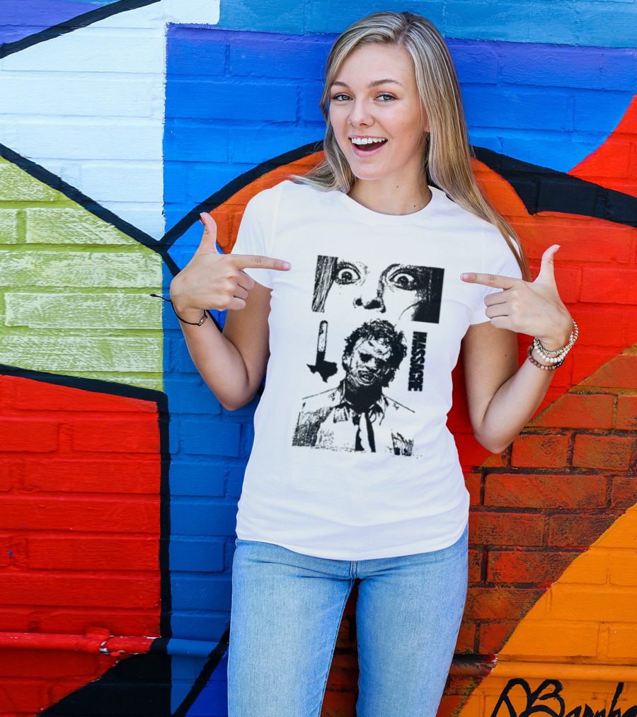 San Antonio Sharpist Texas Chainsaw Massacre Face Horror T-Shirt