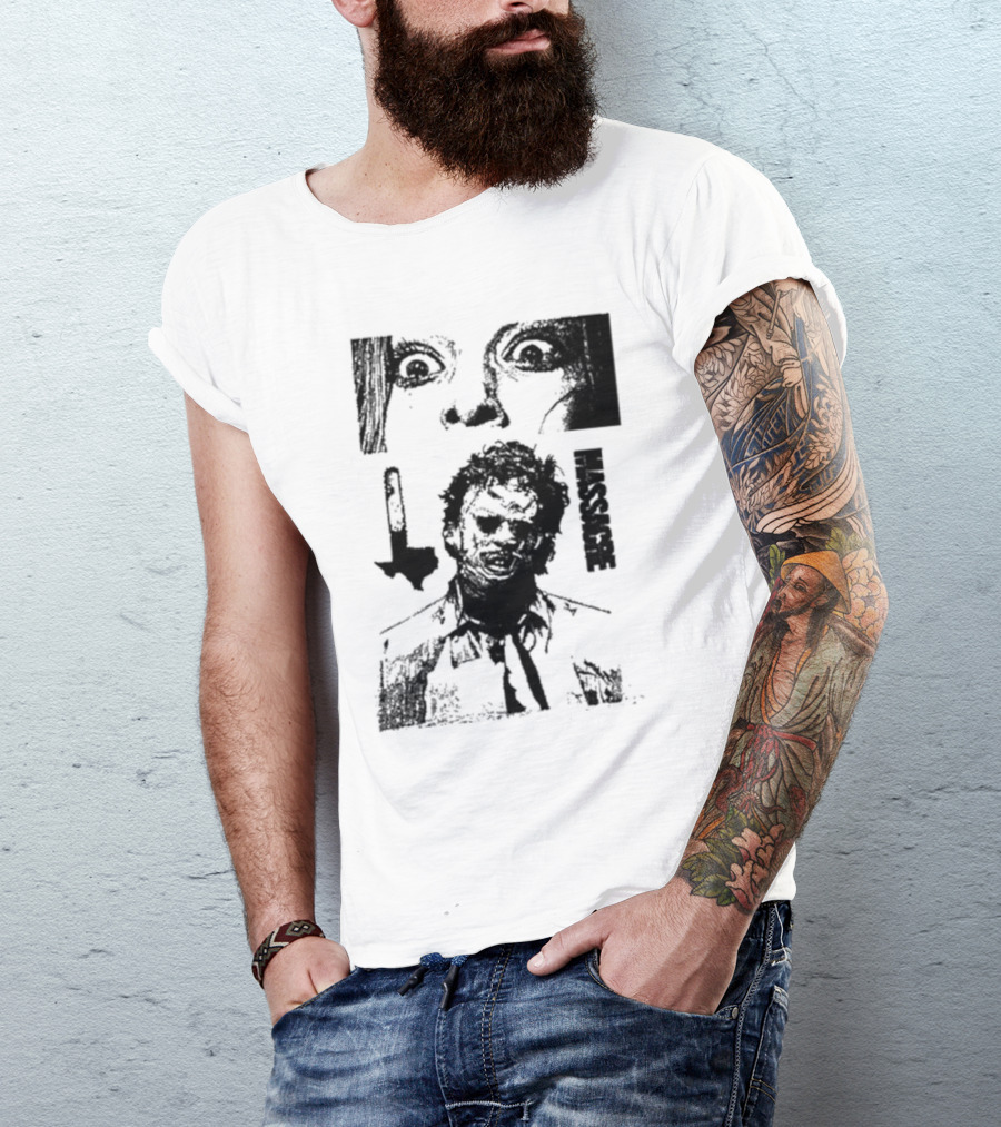 San Antonio Sharpist Texas Chainsaw Massacre Face Horror T-Shirt