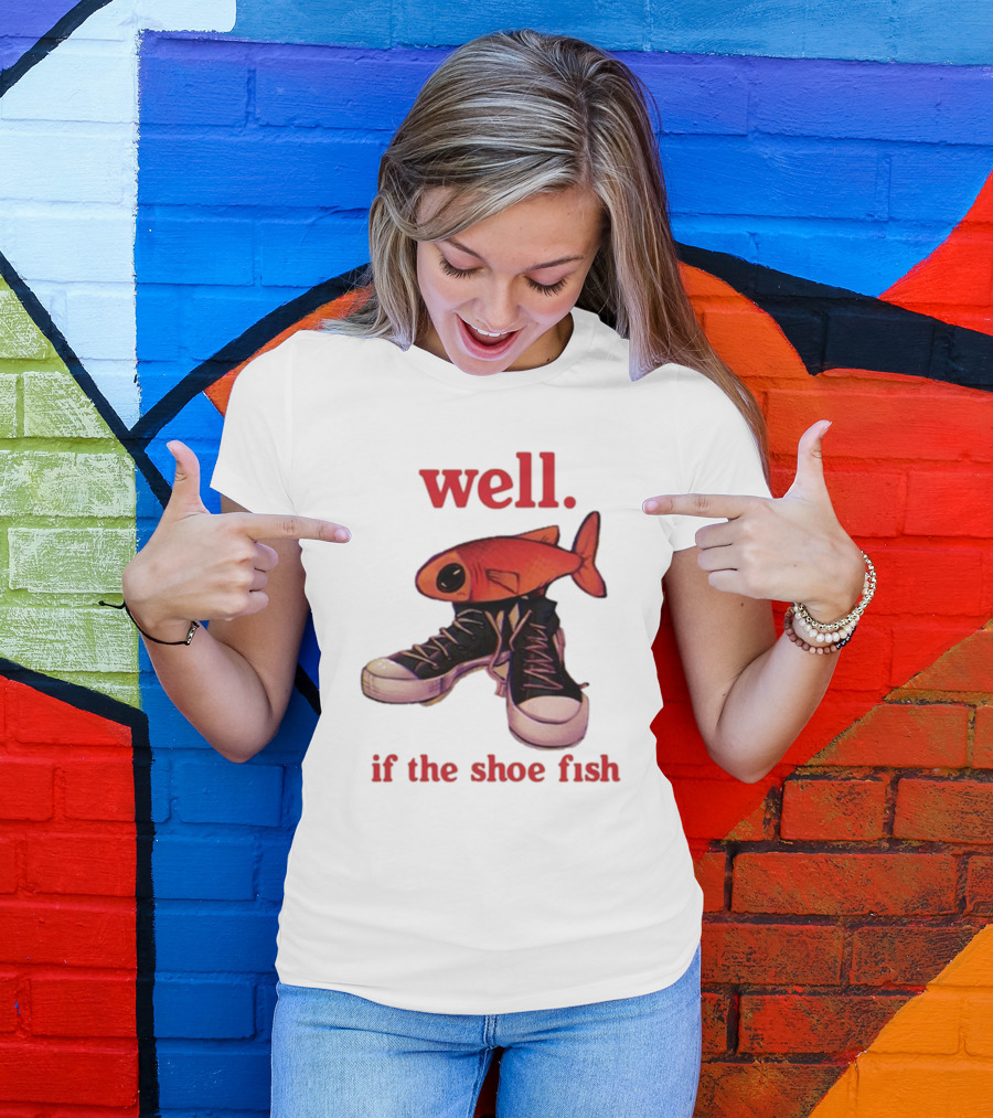 Well If The Shoe Fish, Converse Sneakers And Orange Fish T-Shirt
