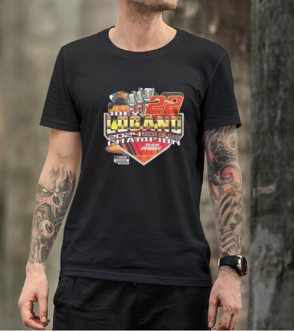 Joey Logano 22 NASCAR Cup Series 2024 Champion Team Penske T-Shirt