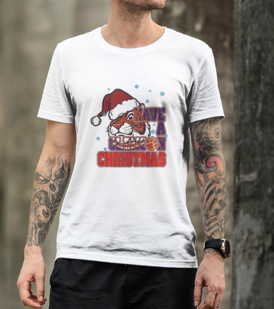 Clemson Tigers Christmas 2024 Have A Clemson Christmas T-Shirt