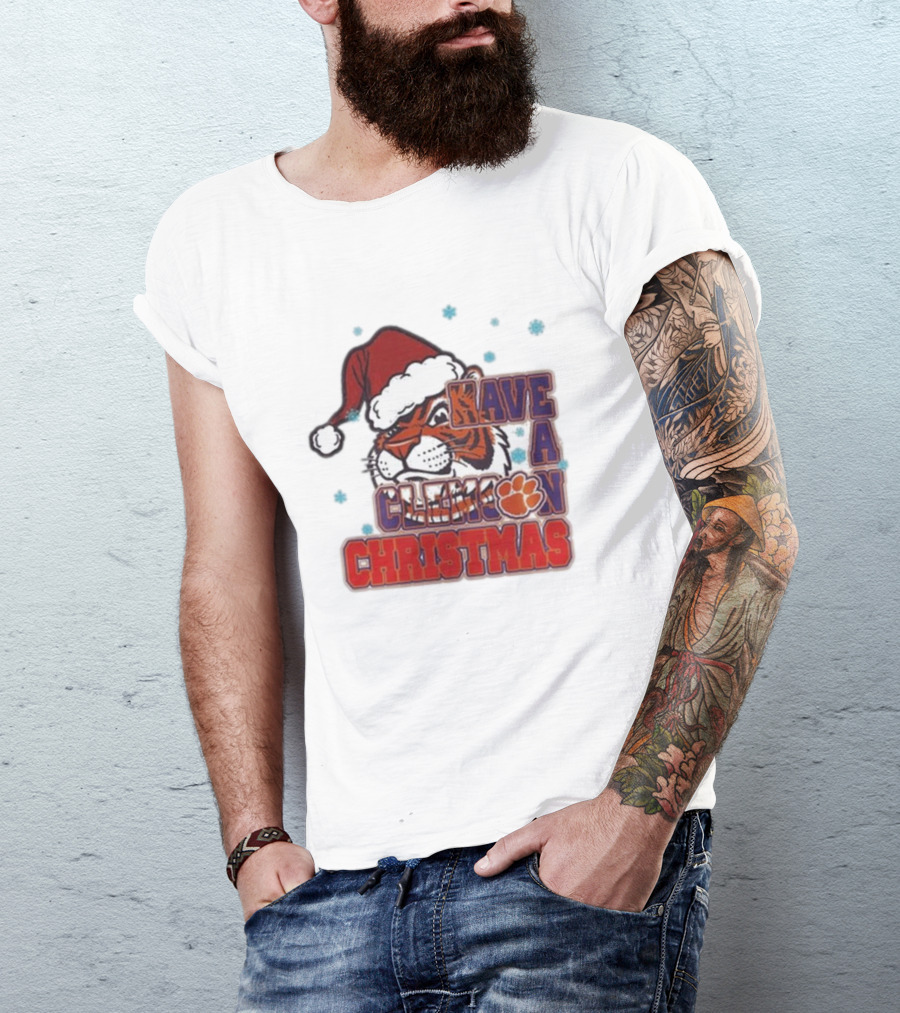 Clemson Tigers Christmas 2024 Have A Clemson Christmas T-Shirt