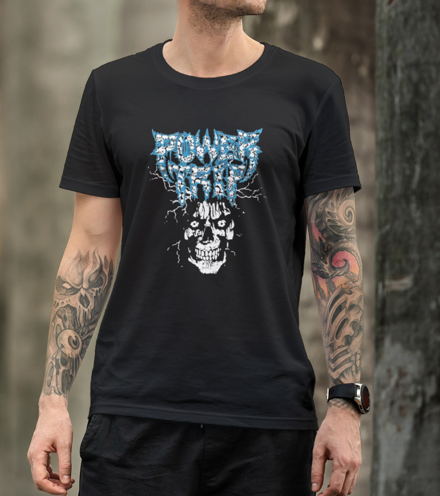 Power Trip 2024 Skull With Lightning T-Shirt