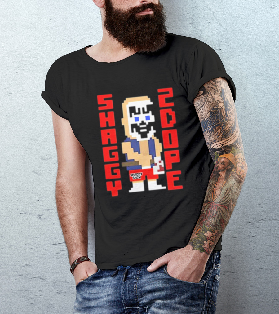 Shaggy 2 Dope Retro Pixel Art From The Shaggy Show Video-game T-Shirt