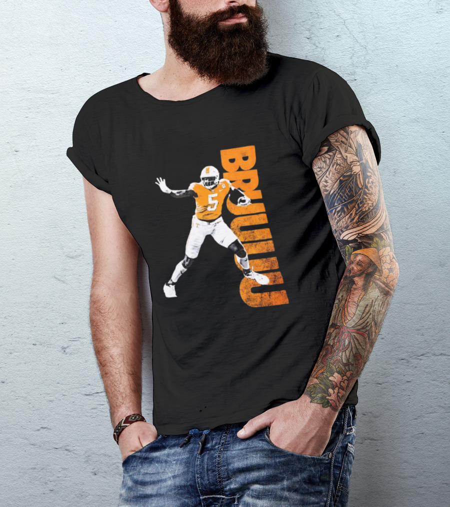 Bruuuu Tennessee Vols 5 Bru Mccoy NCAA Football Iconic T-Shirt