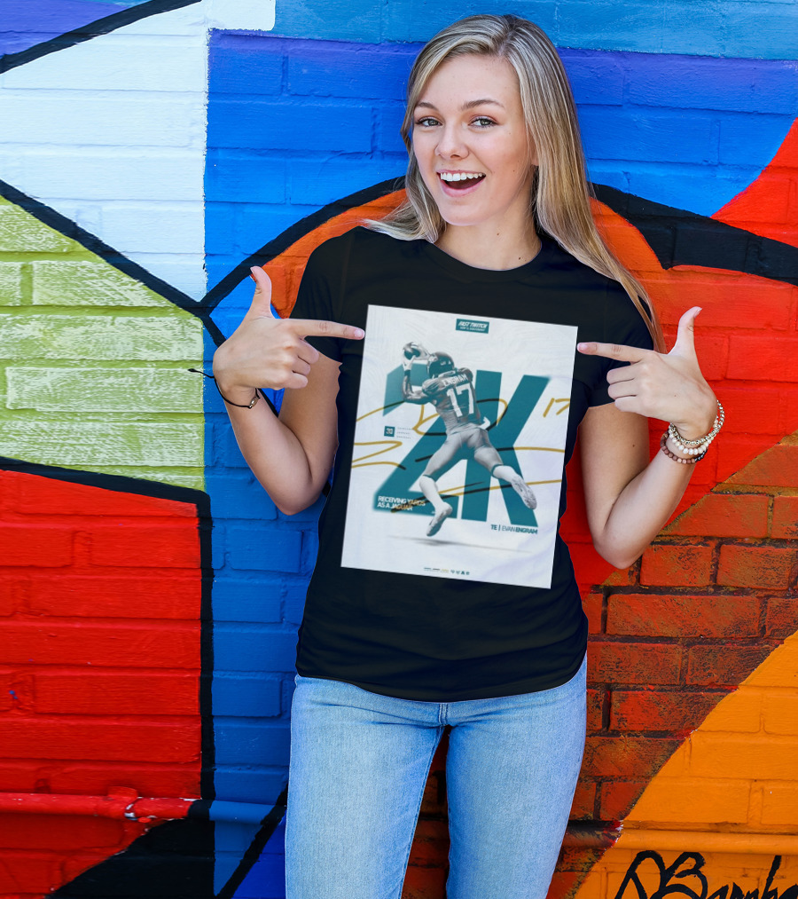 Jacksonville Jaguars TE Evan Engram 2K Receiving Yards As A Jaguar T-Shirt