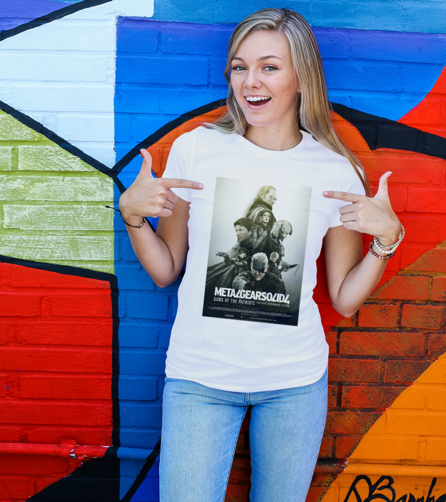 Metal Gear Solid 4 Guns Of The Patriots Tactical Espionage Action Konami PlayStation 3 T-Shirt
