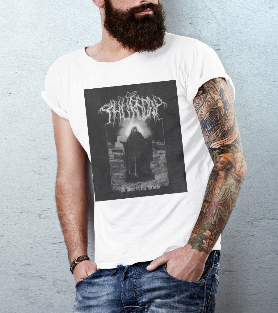 Thursday A Hole In The World Mysterious Cloaked Figure In Cemetery T-Shirt