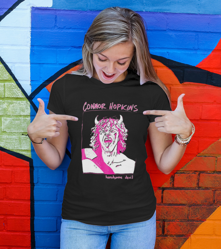 Connor Hopkins Handsome Devil Pink Horned T-Shirt