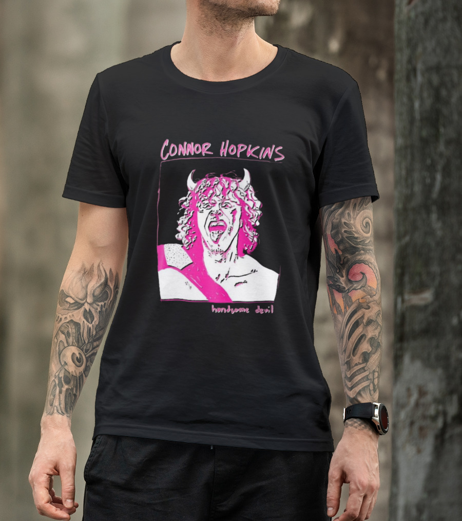 Connor Hopkins Handsome Devil Pink Horned T-Shirt