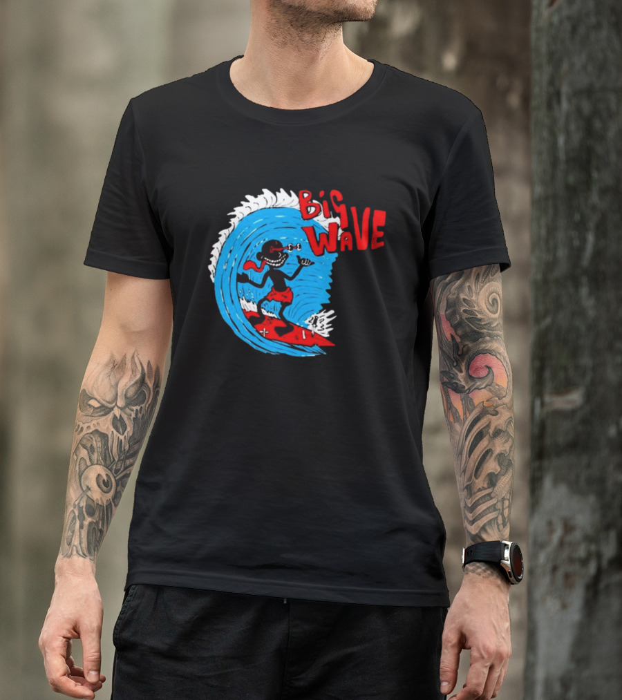 Lil Darkie Big Wave Surfing Vintage T-Shirt