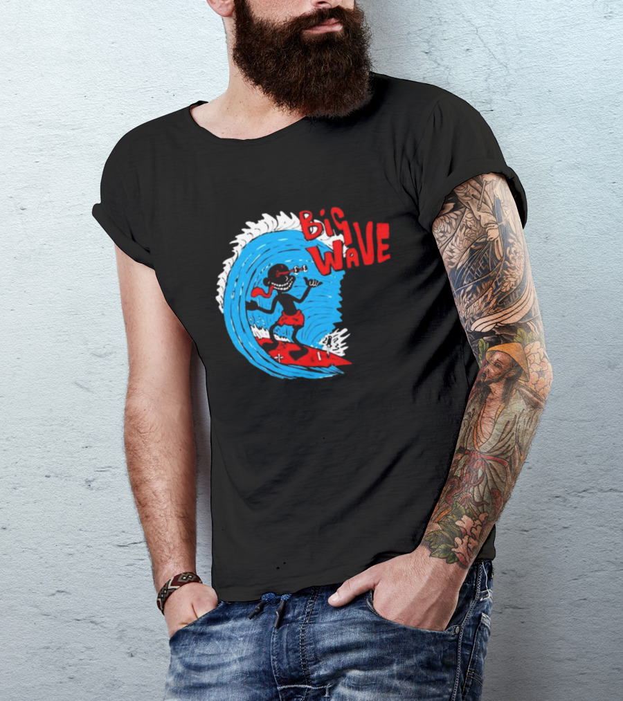 Lil Darkie Big Wave Surfing Vintage T-Shirt