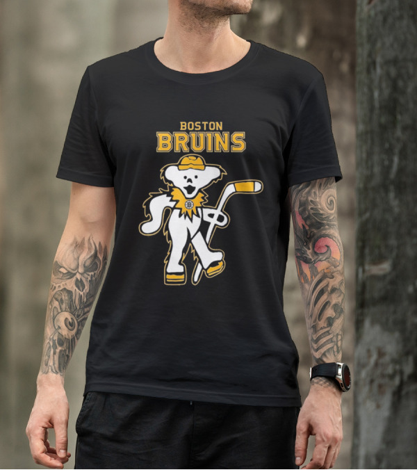 Boston Bruins Grateful Dead Dancing Bear T-Shirt